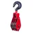 Heavy Duty 4 Inch Triple Sheave Manila Rope Pulley With Safety Latch, 3 mm Plate Thickness