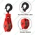 Heavy Duty 4 Inch Double Sheave Manila Rope Pulley With Safety Latch, 3 mm Plate Thickness