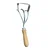 Redbuild 2 in 1 Culti-Weeder with Short Wooden Handle used for Weeding and Cultivating Soil
