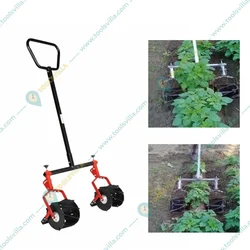 Double Row Hand Roller Weeder with 7.5 inch(19.05 cm) Blade