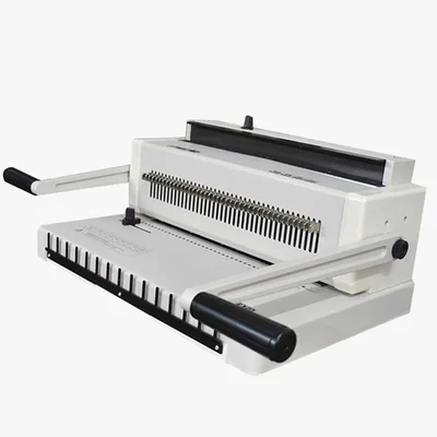 Namibind T970 Manual Wiro Binding Machine, 12-Sheet Punch Capacity,14.3 mm Wire, 3:1 Pull Push Pins