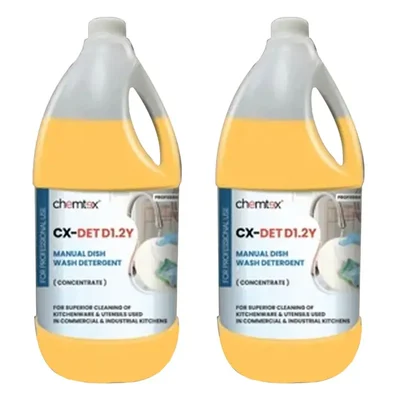 2 Pcs of Chemtex (5 Liter x 2 pcs) CX-DET D1.2Y Manual Dish Wash Detergent