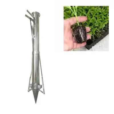Double Cone Vegetable Transplanter of Stainless Steel Body with 2.5 inch Diameter and Working Speed of 6000 Plant/Day