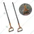 Heavy Duty 13 x 17 cm Manual Draw Hoe with 46 inch Handle(Pack-1 Pc)