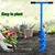 Redbuild Manual Earth Auger with Dual Steel Blade, Post Hole Digger, Spiral Digger 6 inch Round Hole