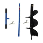 Redbuild Heavy Duty Manual Adjustable Earth Auger Hole Digger With 6 inch Diameter, Soil Digging, Farming Tools