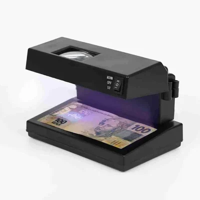 Dotpot Manual Fake Note/Money Detector Machine for Single Note Checking With UV Light For Banks, Shops and Offices