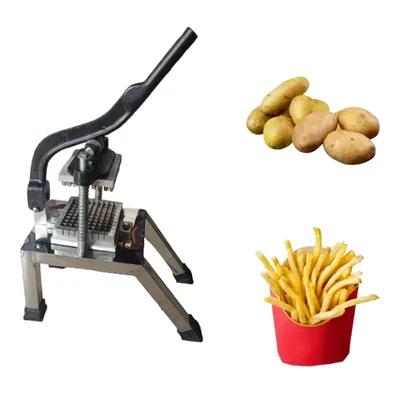 Stainless Steel 10 mm French Fries Cutter Machine | Finger Chips Cutter with Long Handle for Home, Restaurants & Hotels