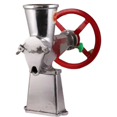 Heavy Duty No. 12 Aluminium Hand Crank Juicer with Wheel - Commercial Grade
