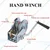 UTC 1200 lbs Manual Hand Winch With 10 Meter, 6 mm Galvanized Wire Rope & Eye Hook