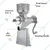 No. 18 Manual Hand Crank Juicer Machine for Pulpy Fruit, Aluminium Body