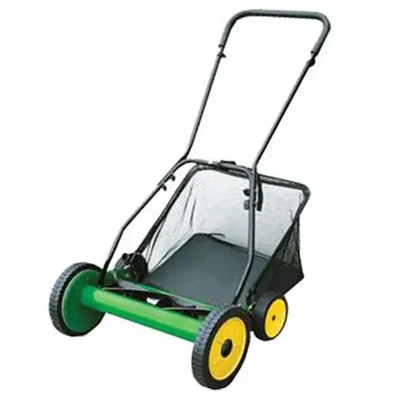 KisanKraft KK-LMM-450, 18 inch Manual Lawn Mower Machine | Grass Cutter with Adjustable Cutting Height