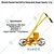 Manually Operated Seed Drill for Sowing Seed, Hopper Capacity 1.5 kg