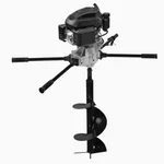 Neptune AG-173,  4-Stroke 173CC Petrol Earth Auger Machine | Heavy Duty Two-Man Operated Post Hole Digger with 12-Inch Drill Bit for Large Tree Plantation & Fencing