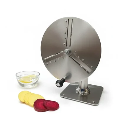 Hand Operated 3 Blades Potato Wafer Machine with Stainless Steel Body