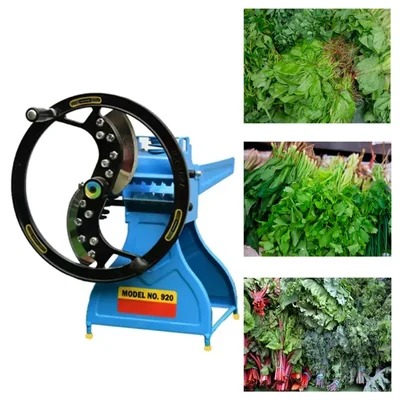Manual Leafy Vegetables Saag Cutting Machine with Stainless Steel Blades