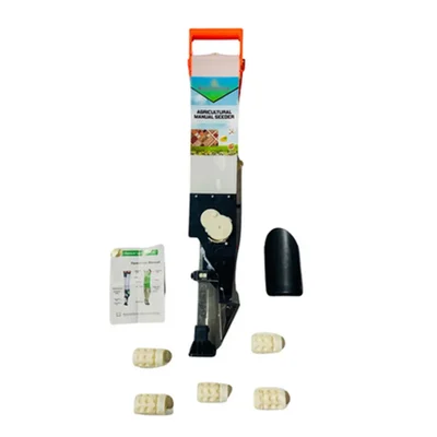 Agricultural Seeding Tool Plant Seeder Single Barrel Hand Operated Seeding Machine With Adjustable Plant Seed Spreader