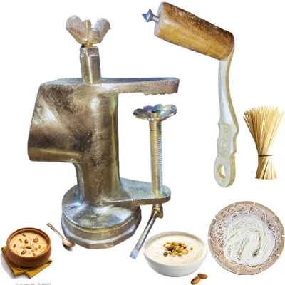 Manual Vermicelli / Sewiyan Machine (Small) with 2 Jali for Domestic Purposes