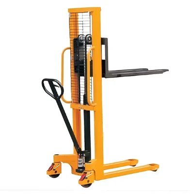 Swift Pack 1 Ton Hand & Foot Operated Manual Hydraulic Stacker With 1600 mm Maximum Lifting Height, Fork Size (L x B)-1000 x 680 mm