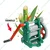 MICROACTIVE Hand Operated Manual Sugarcane Juice Machine With High Graded CI Material (8X11X12 Inch) and 2 CI Roller