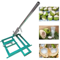 Portable Tabletop Square Shape SS Blade Tender Coconut Cutting Machine