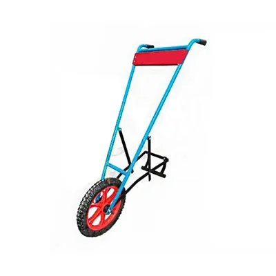 Manual Push Wheel Hoe Weeder with 2 Interchangeable Blade Attachments (9 Inch & 12 Inch Dual Pass) for Agricultural Use