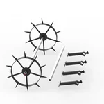 Heavy Duty Wheel With Shaft, Spare Parts Used In Manual Seeder, A1 Seeder, For Agricultural Fields