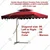 Premium Quality 8 Feet Height Maroon Colour Square Out Door Cantilever Pole Umbrella