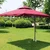 Premium Quality 8 Feet Height Maroon Colour Square Out Door Cantilever Pole Umbrella