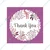 140 Pcs, 1.5 Inch Matt Vinyl Waterproof Designer Thankyou Sticker for Packaging