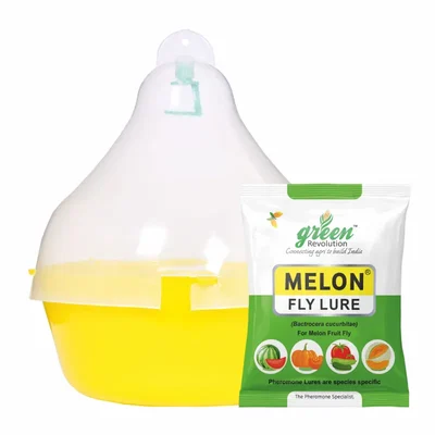Green Revolution Highly Effective Maxplus Insect Trap with Melon Fly Insect Lure(Pack-5 pcs)