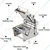 5 Portion Meal Tray Sealing Machine 700W, 350 trays/hr