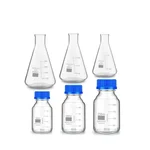 SBT Pack of 6 Pcs Borosilicate Glass 3 pcs and Reagent bottle 3 pcs For Laboratory and Professional Use
