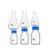 SBT Pack of 6 Pcs Borosilicate Glass 3 pcs and Reagent bottle 3 pcs For Laboratory and Professional Use