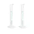 SBT 2 pcs 10ml Polypropylene Measuring Cylinder with Hexagonal Base and Blue Printed Graduation