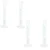 SBT 4 pcs 10ml Polypropylene Measuring Cylinder with Hexagonal Base and Blue Printed Graduation
