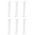 SBT 6 pcs 250ml Polypropylene Measuring Cylinder with Hexagonal Base and Blue Printed Graduation