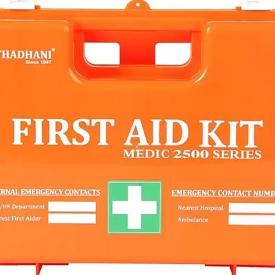 Thadhani Medic 2500 Series High Visibility First Aid Kit for Home, Office and Industrial Uses