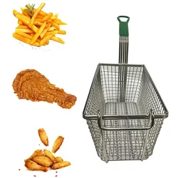 Premium Quality Medium Deep Fry Stainless Steel Basket With Handle(Pack of 10)