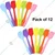  Multipurpose 26cm Non-Stick Full Silicone Spatula For Cooking, Baking and Mixing, Size Medium (Pack of 12) 