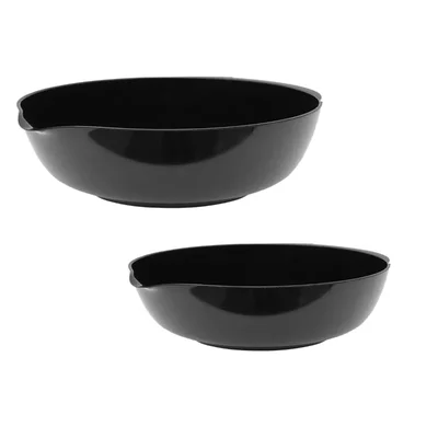 Black Melamine Pinnacle Bowl Set, Size 5.25inch, 6.25inch for Restaurant, Outdoor Dining