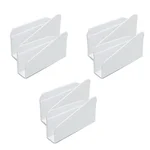 White Melamine Tissue Holder Slant, Size 6 inch x 6pcs, for Restaurant, Outdoor Dining Use