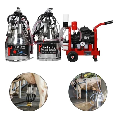 Melasty Fixed Type 25 Liter Double Bucket Milking Machine
