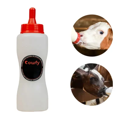 COWFY 500 ml Plastic Feeding Bottle for Dairy Small Animals