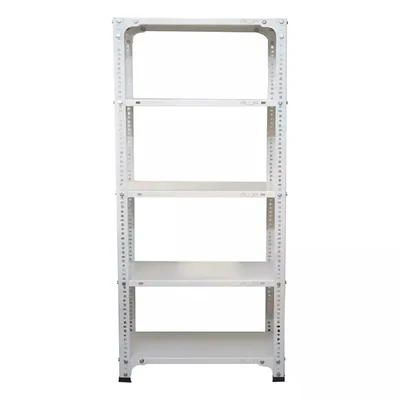 Menage 60 x 23 x 15 Inch 5 Shelves Ivory Colour Multipurpose Storage Rack (20 Gauge Shelves & 14 Gauge Angle)