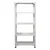 Menage 60 x 23 x 15 Inch 5 Shelves Ivory Colour Multipurpose Storage Rack (20 Gauge Shelves & 14 Gauge Angle)