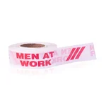 Warnmat Men at Work 250 Meter Barricade Tape, 3 Inch High-Visibility Non-Adhesive Safety Warning Roll