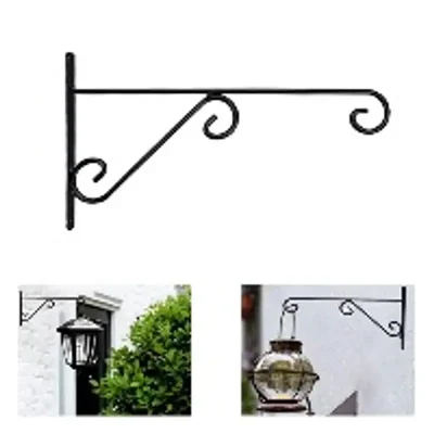 Ecofynd Decorative Metal Wall Hook Hanging Plant Hanger for Pots, Bird Feeders, Planters, Lanterns(Pack-2 Pcs)