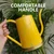 Metal Watering Can 1.5 Liter Yellow for Home Gardening