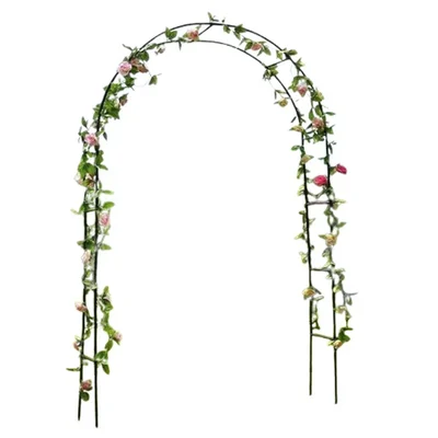 Ecofynd Metal Garden Arch Plant Stand for Climbers | Used in Lawns/Gardens(GARCH001-BLK)